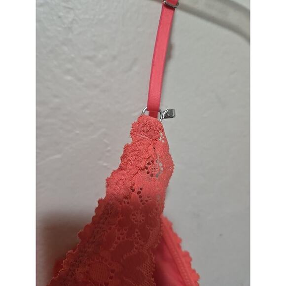 Bralette Lace Aerie Real Good Pink Black Long Line Bralette Size Small Set Of 2 - Picture 7 of 13